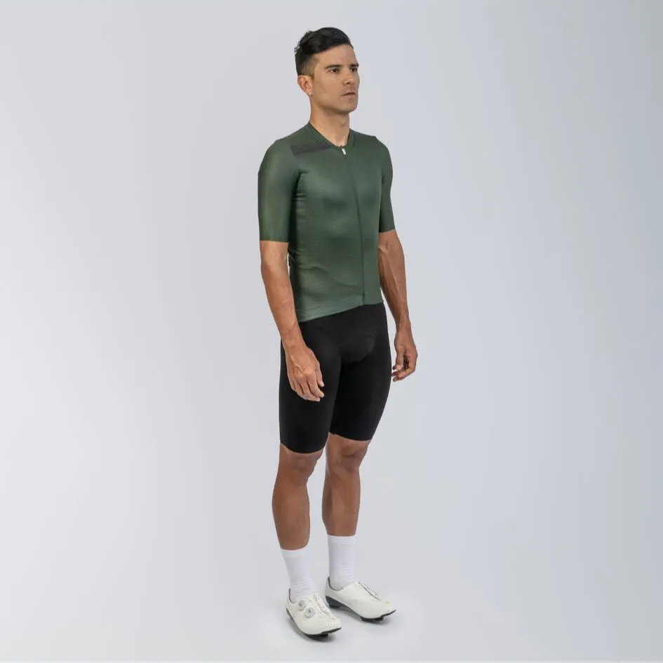 2025 Men's Avant Short Sleeve Cycling Jersey Solid Dark Forest by Suarez