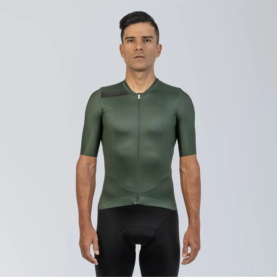 2025 Men's Avant Short Sleeve Cycling Jersey Solid Dark Forest by Suarez