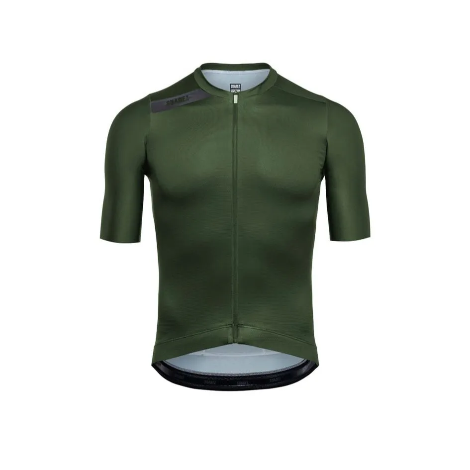 2025 Men's Avant Short Sleeve Cycling Jersey Solid Dark Forest by Suarez