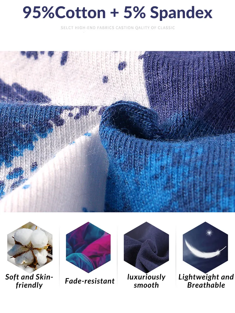 3 Pack Men's Cotton Trendy Youthful Sexy Low-Rise Trunks