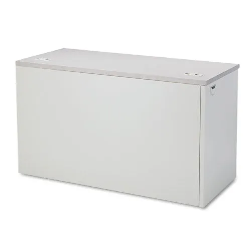 38000 Series Return Shell, Left, 33.75w X 65d X 4.19h, Silver Mesh/light Gray