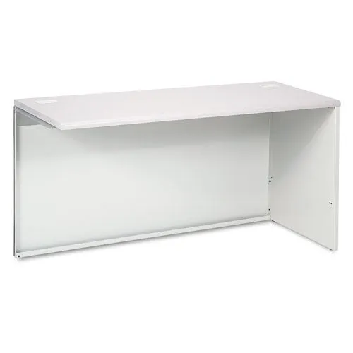 38000 Series Return Shell, Left, 33.75w X 65d X 4.19h, Silver Mesh/light Gray