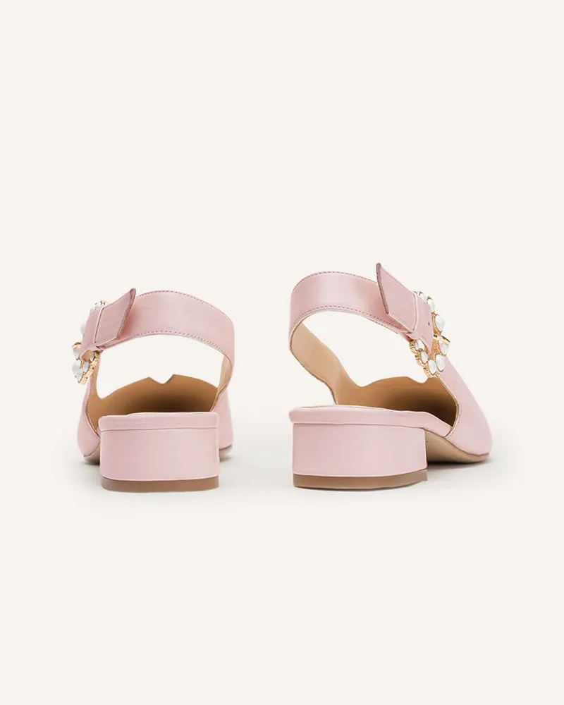 Alicia Pink & Taupe Flats