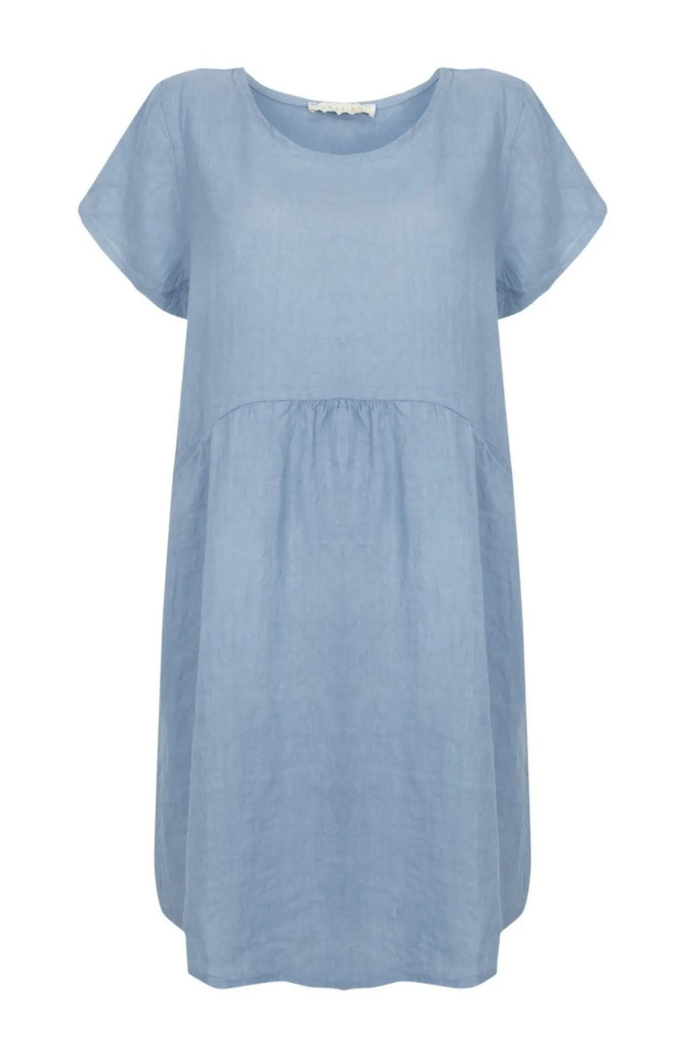 Amazing Woman Denim Blue Lexia Linen Dress
