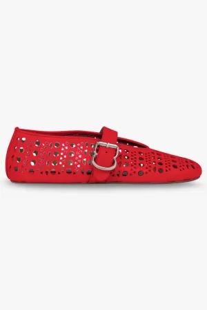 Ballerinas Vienne Suede Goatskin | Cerise