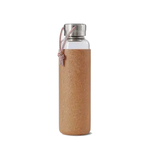 Black   Blum Glass Water Bottle