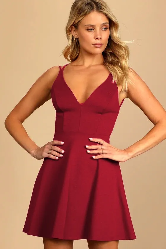Black Forest Lace-Up Mini Dress