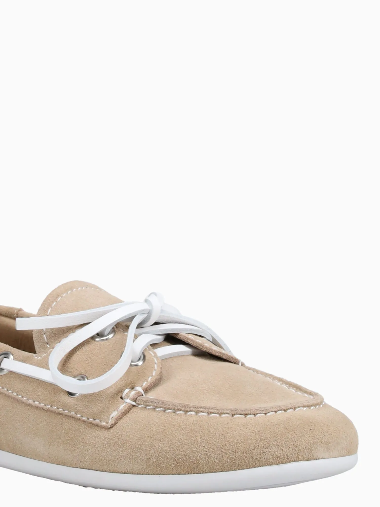 Boast Beige White suede