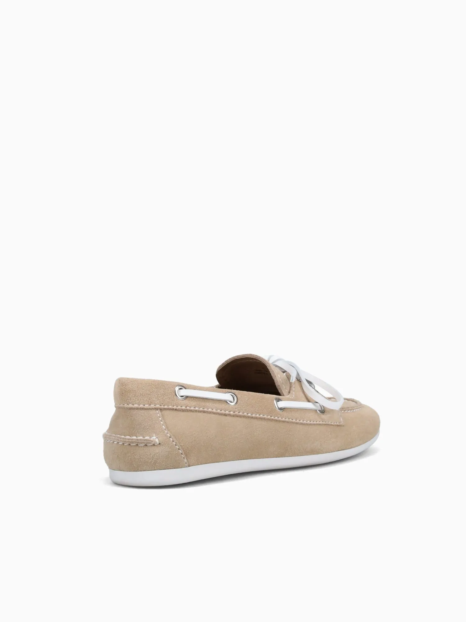 Boast Beige White suede