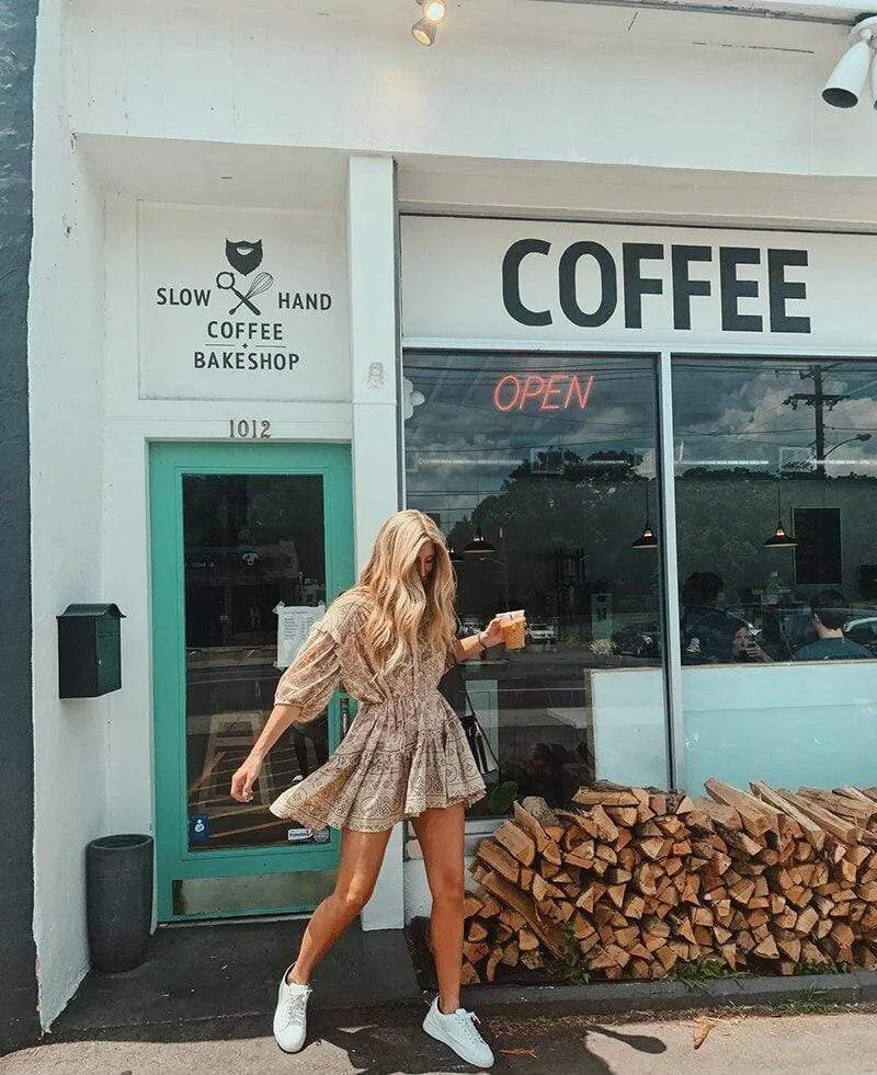 Boho Mini Dress with Sleeves