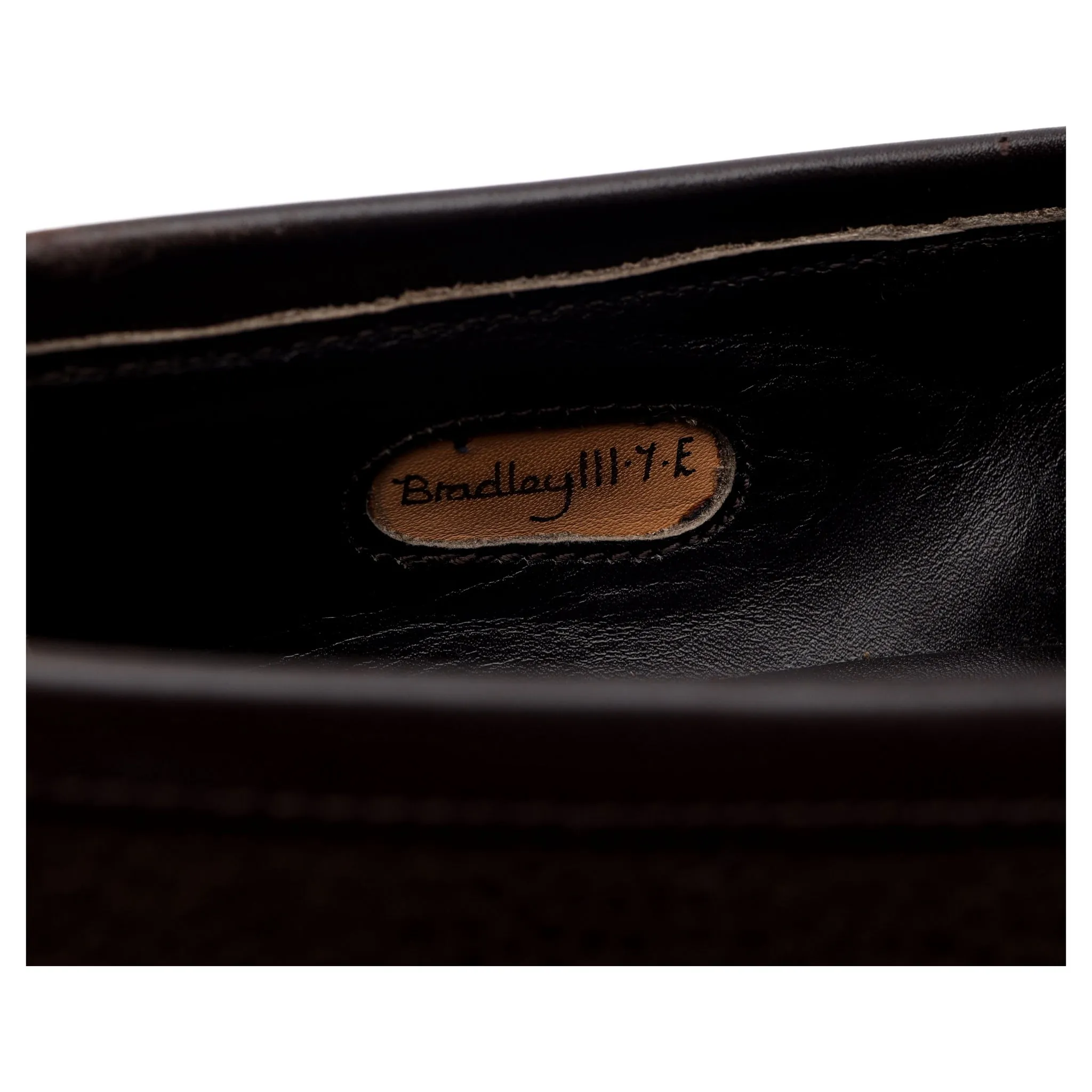 'Bradley 2' Dark Brown Grain Suede Loafer UK 7 E