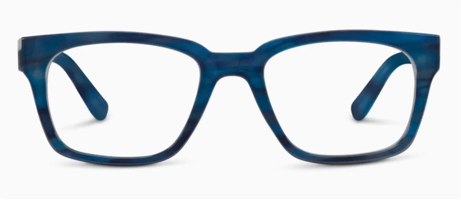 Brady Glasses, Navy Horn