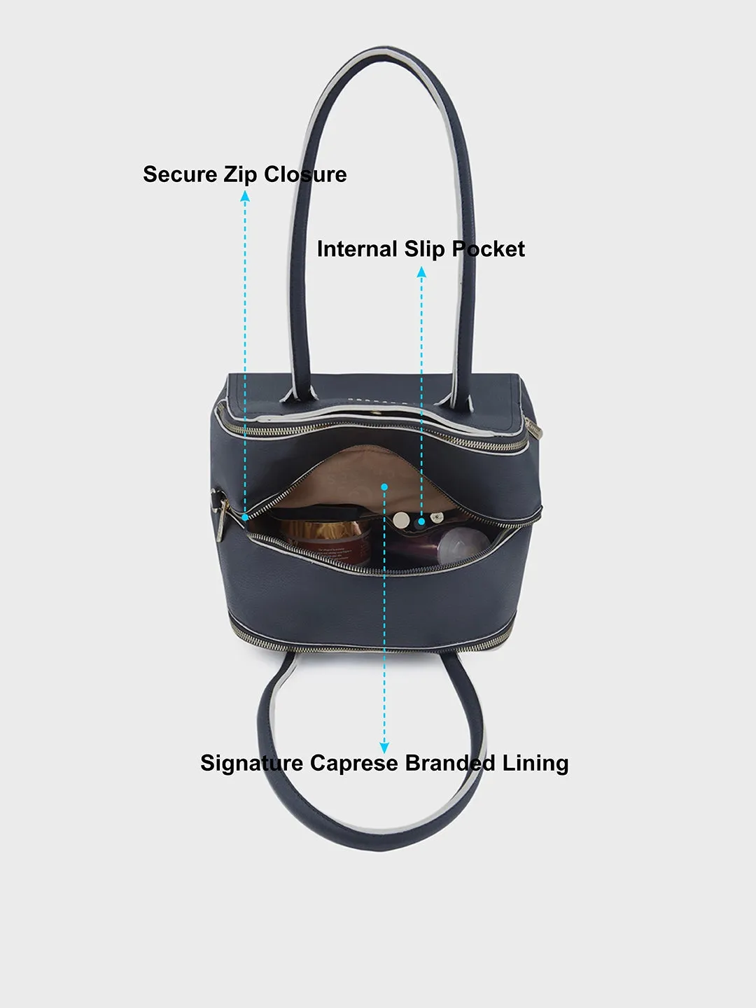Caprese Josie Satchel Large Black
