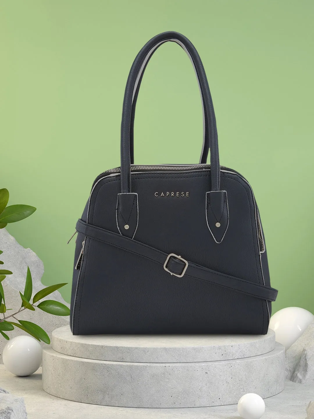 Caprese Josie Satchel Large Black