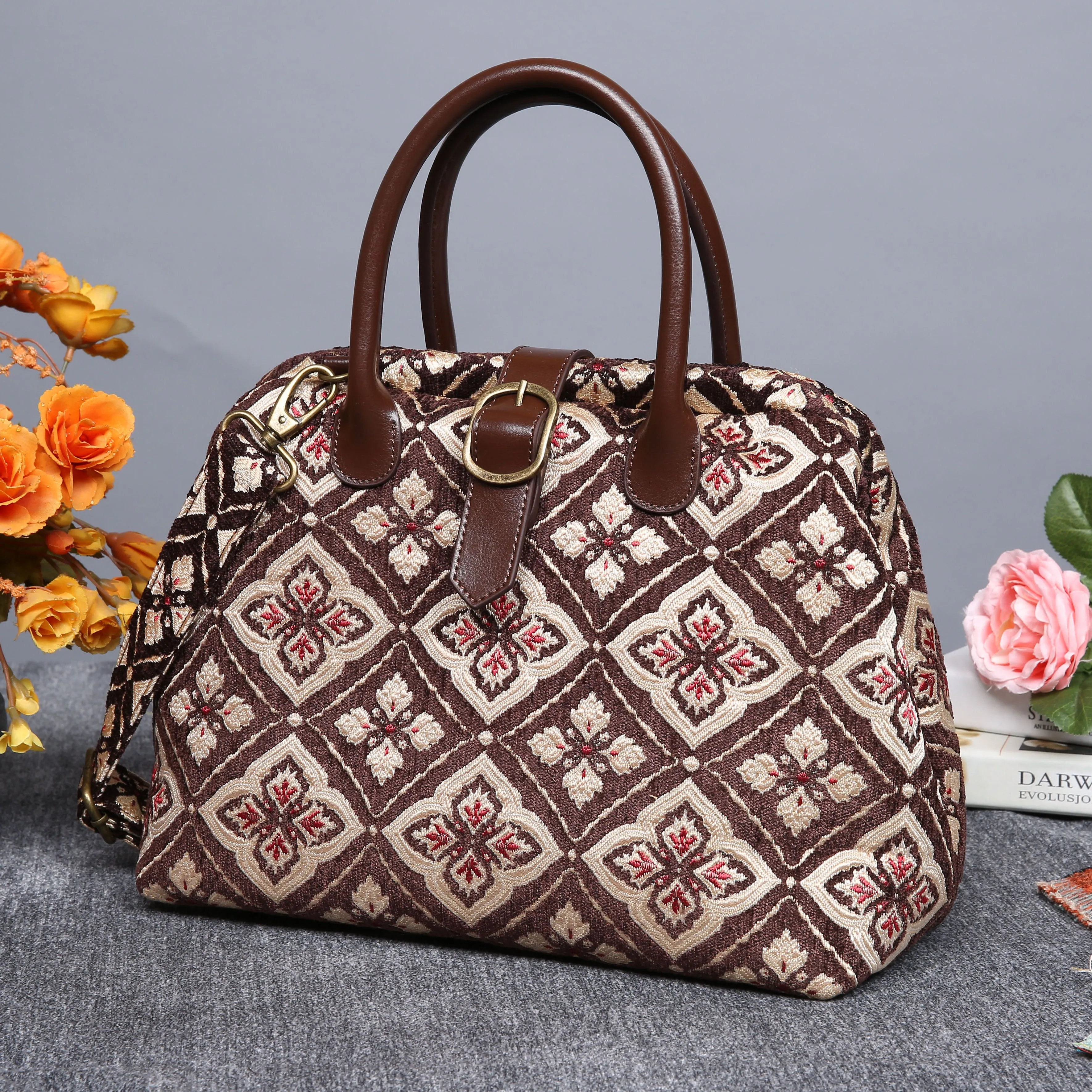 Carpet Purse Ethnic Coffee