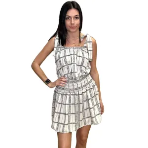 Chic Tie-Shoulder Layered Ruffle Dress