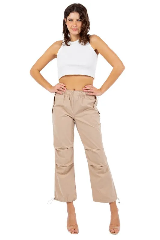 Concrete Jungle Cargo Pants in Khaki- LAST ONE
