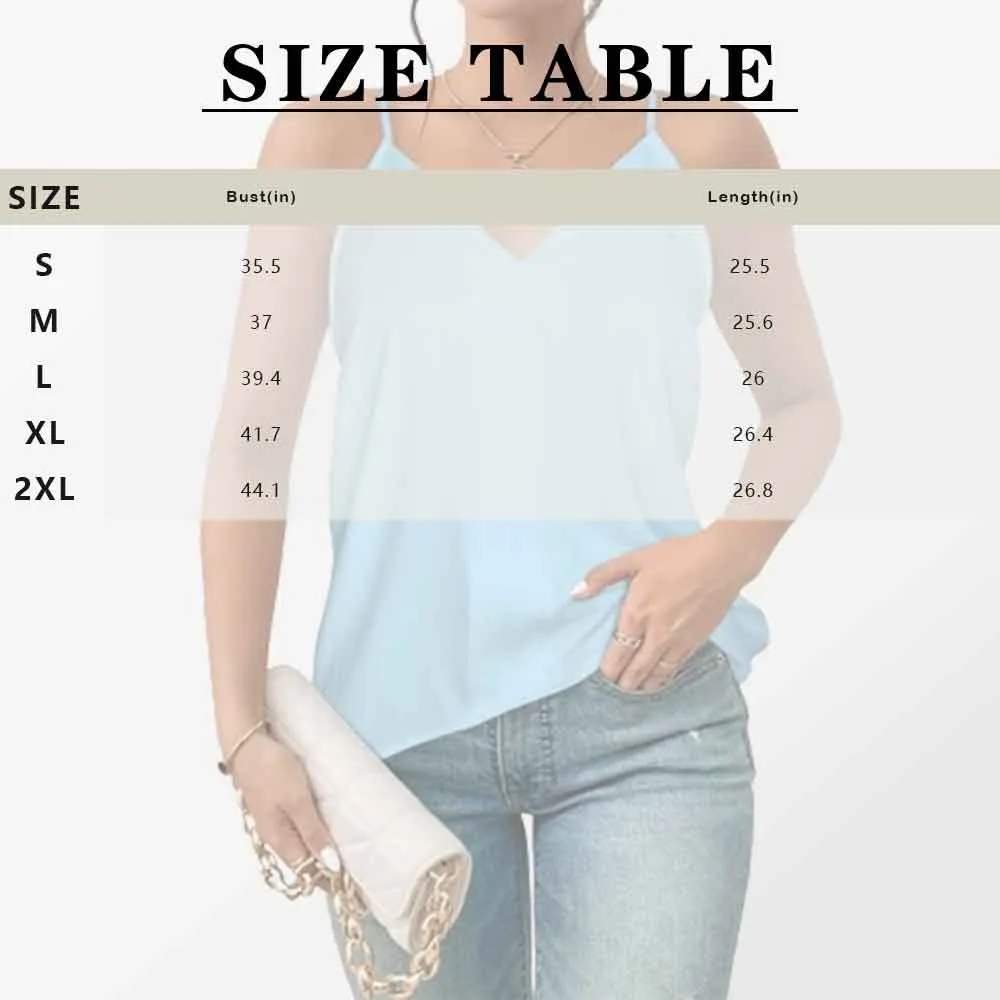 Custom Face Tropical Leaves Women's V-Neck Cami Tank Tops