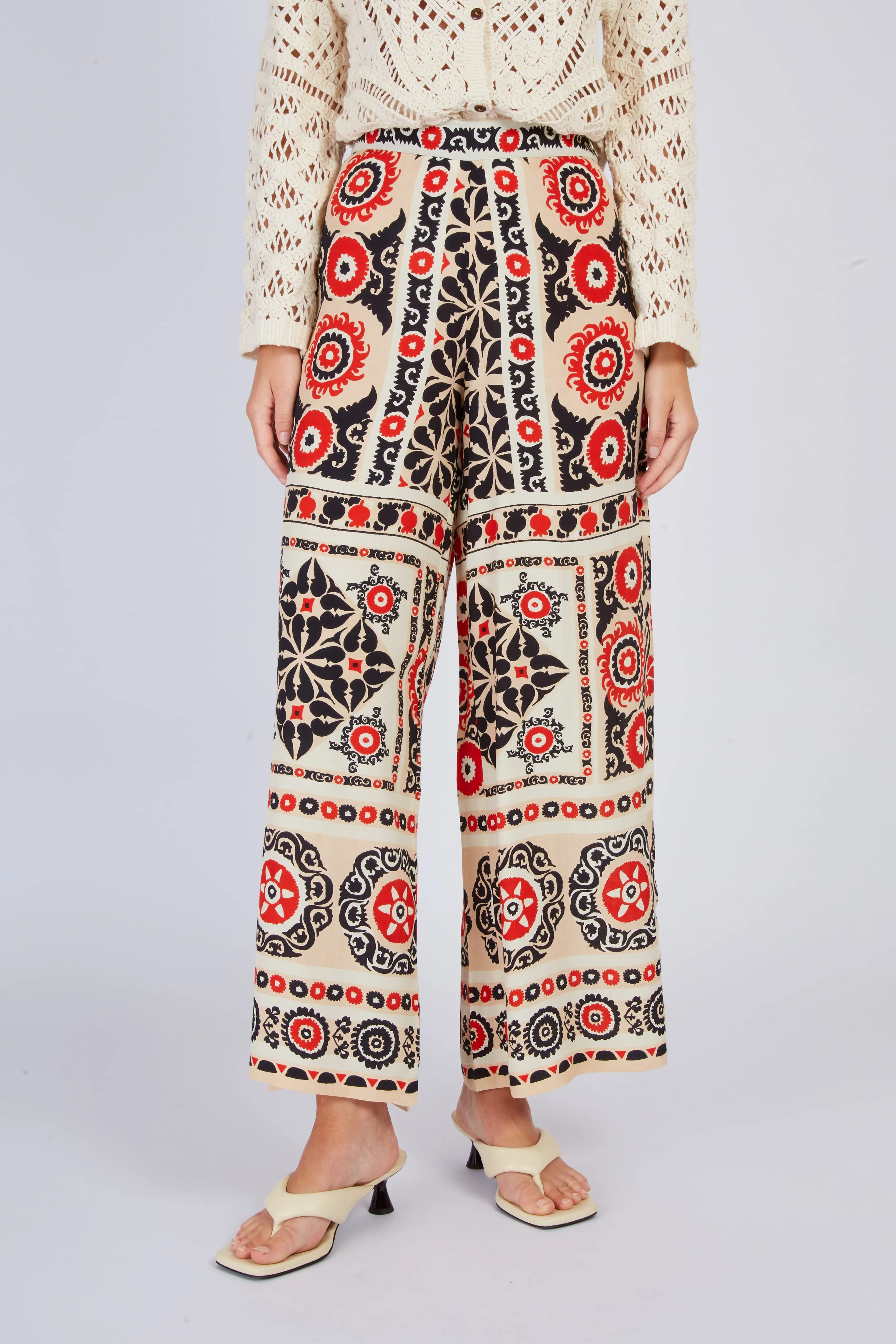 Derhy Tile Print Trouser
