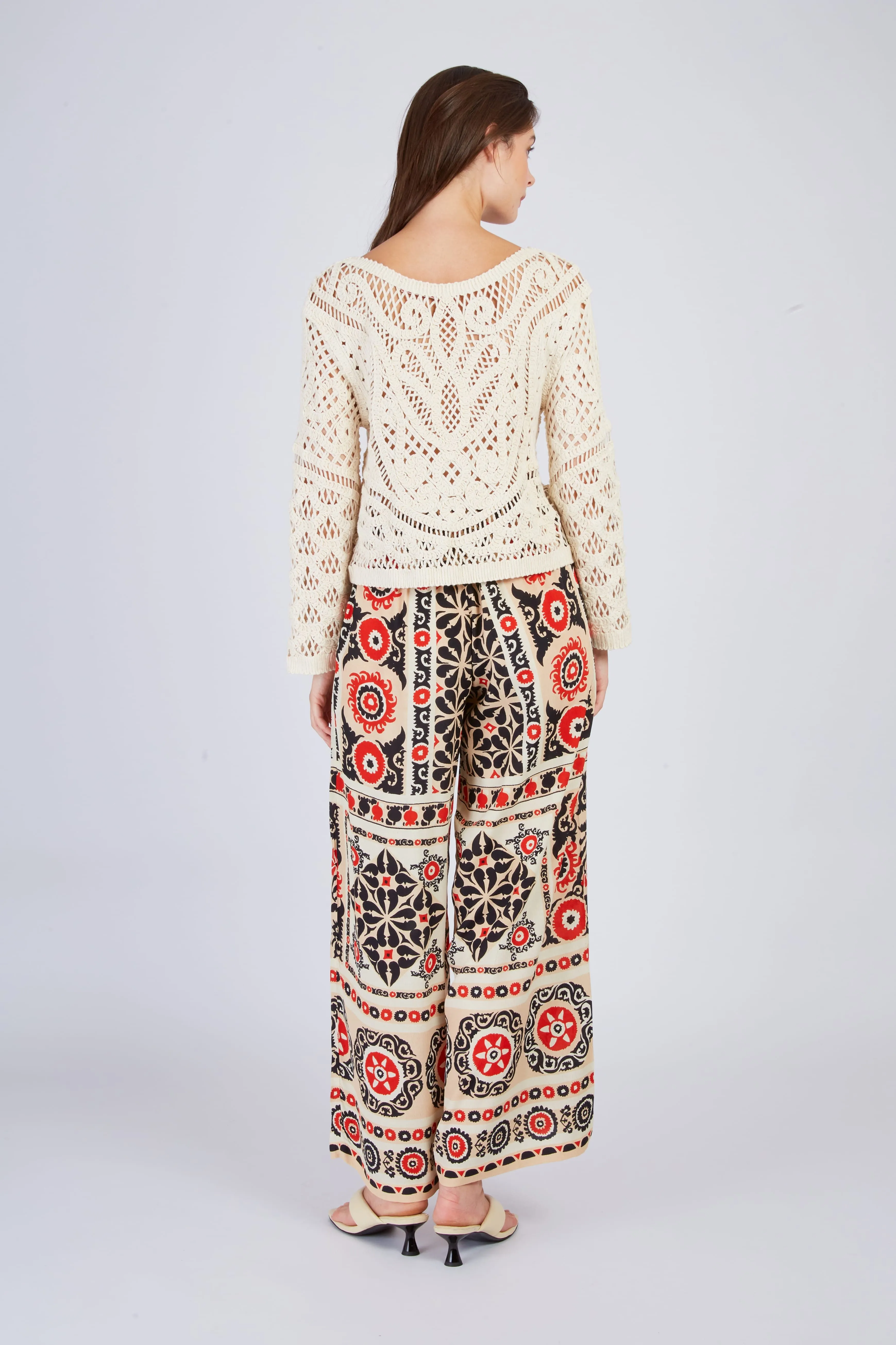 Derhy Tile Print Trouser