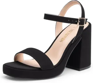 DREAM PAIRS Heels for Women Block Chunky Platform High Heels Open Toe GISELLE Fashion Wedding Party Evening Prom Dance Ankle Strap Dress Pump Sandals Shoes DREAM PAIRS Heels for Women Block Chunky Platform High Heels Open Toe GISELLE Fashion Wedding Party Evening Prom Dance Ankle Strap Dress Pump Sandals Shoes