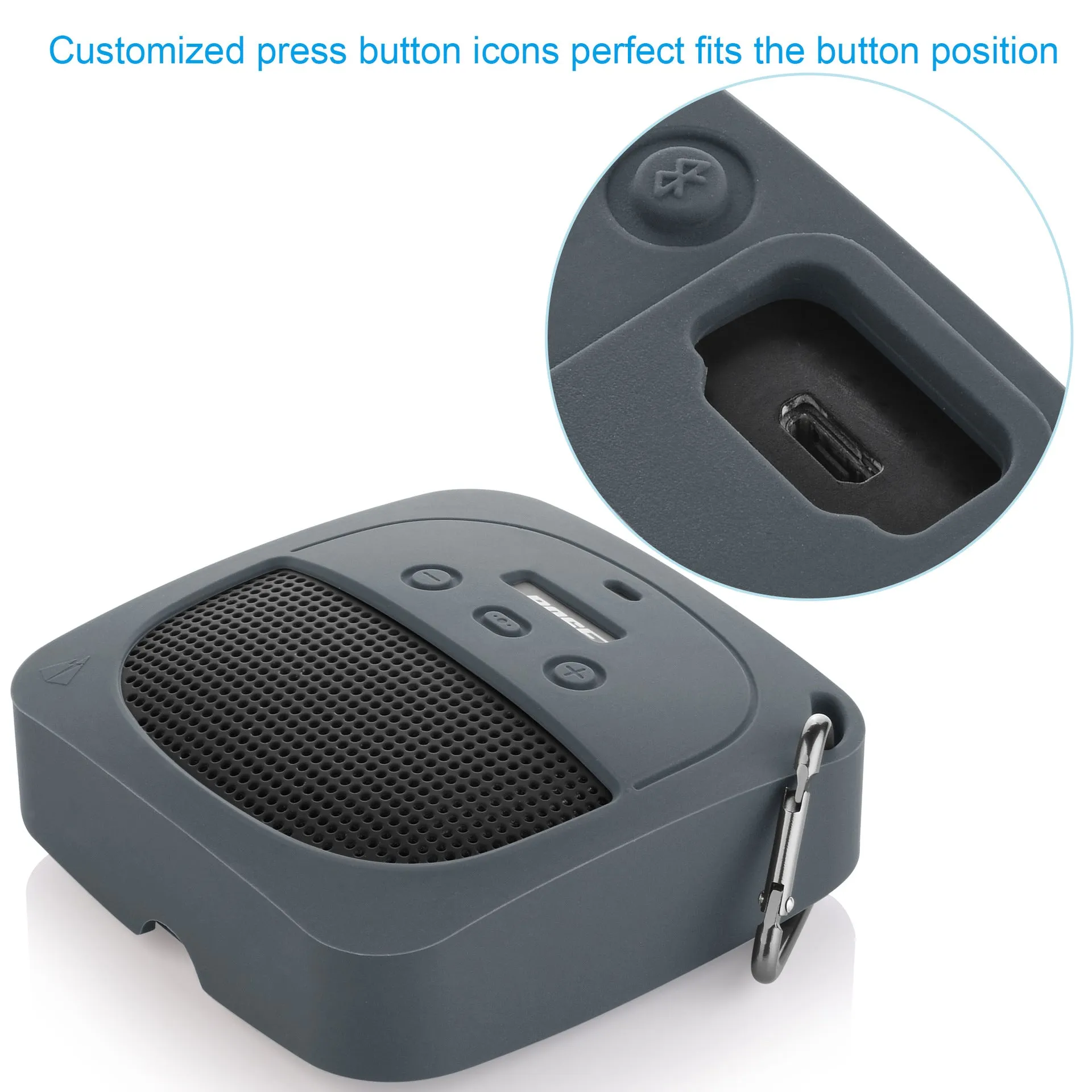 Drop-Resistant Silicone Storage Bag Suitable for Doctor Bose SoundLink Micro Protective Case