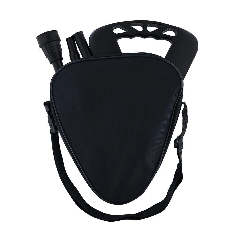 Flipstick: Folding Seat Cane Black - Incl. Bag, Non-Adj.