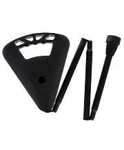 Flipstick: Folding Seat Cane Black - Incl. Bag, Non-Adj.