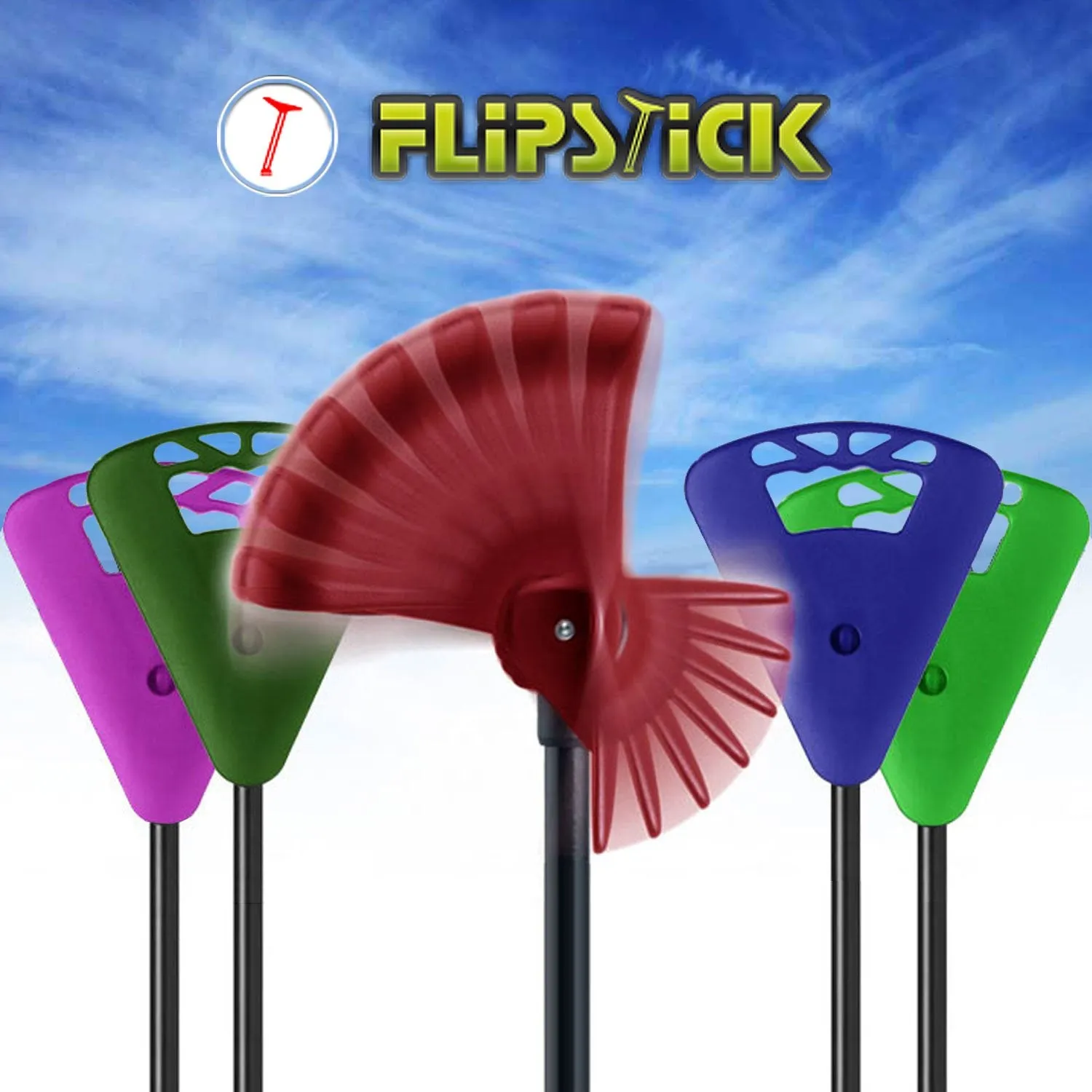Flipstick: Folding Seat Cane Black - Incl. Bag, Non-Adj.