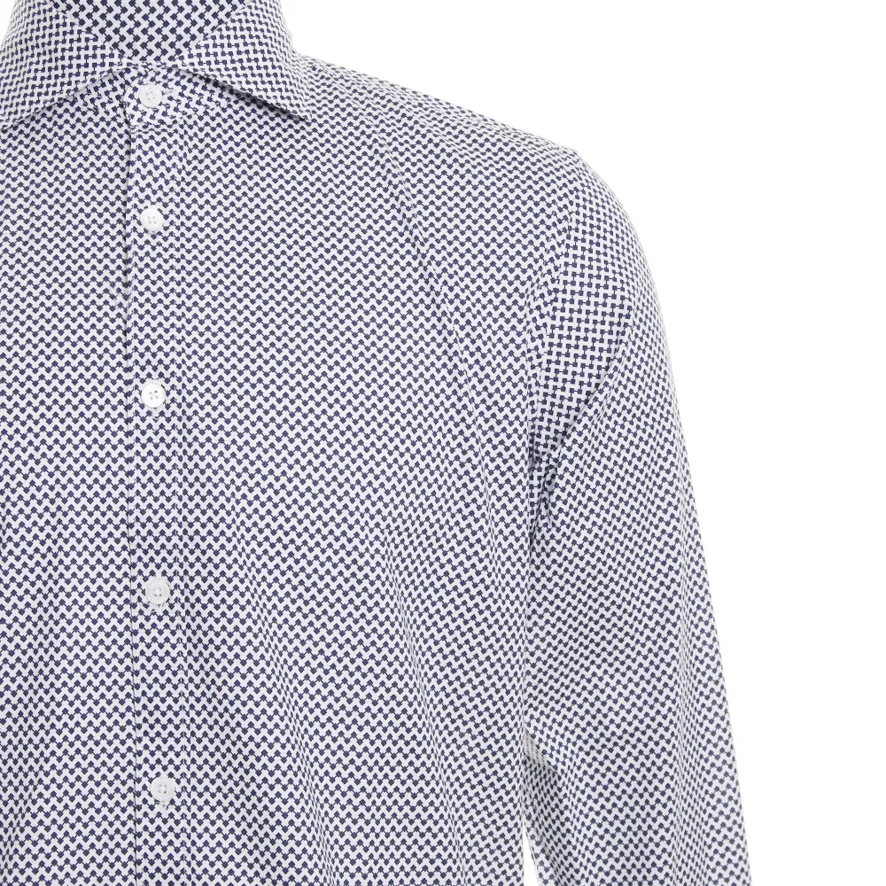 Geometric Pattern Sport Shirt