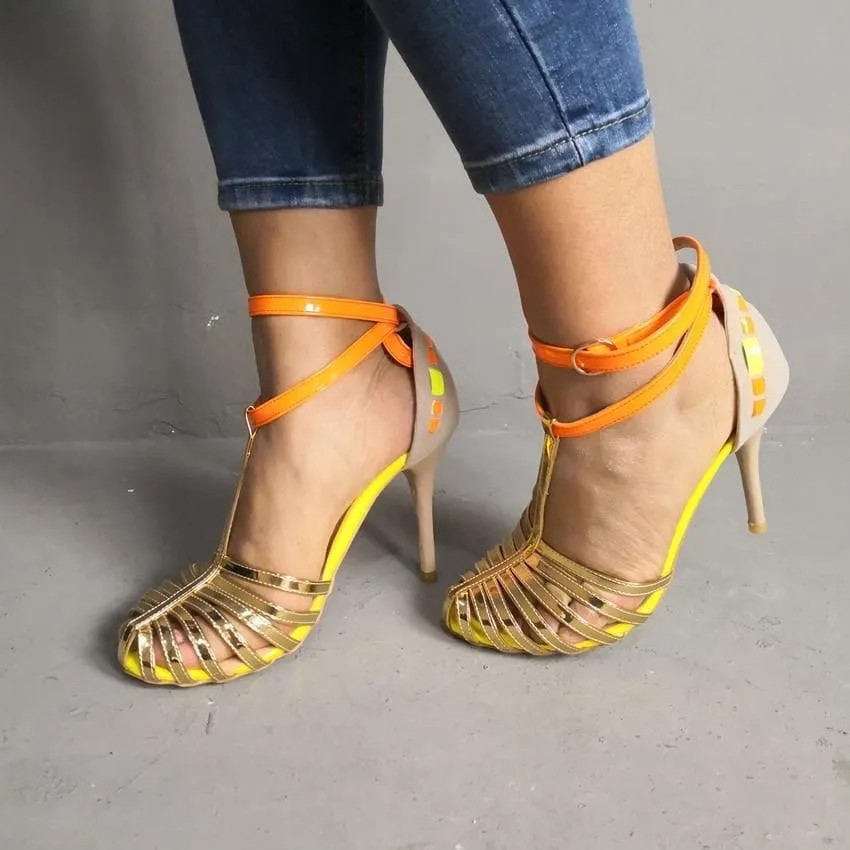GLADIATOR BUCKLE HIGH HEELS