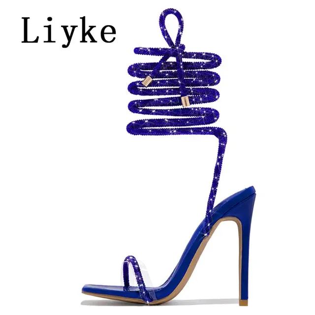 Glitter Rhinestone Stiletto Heels