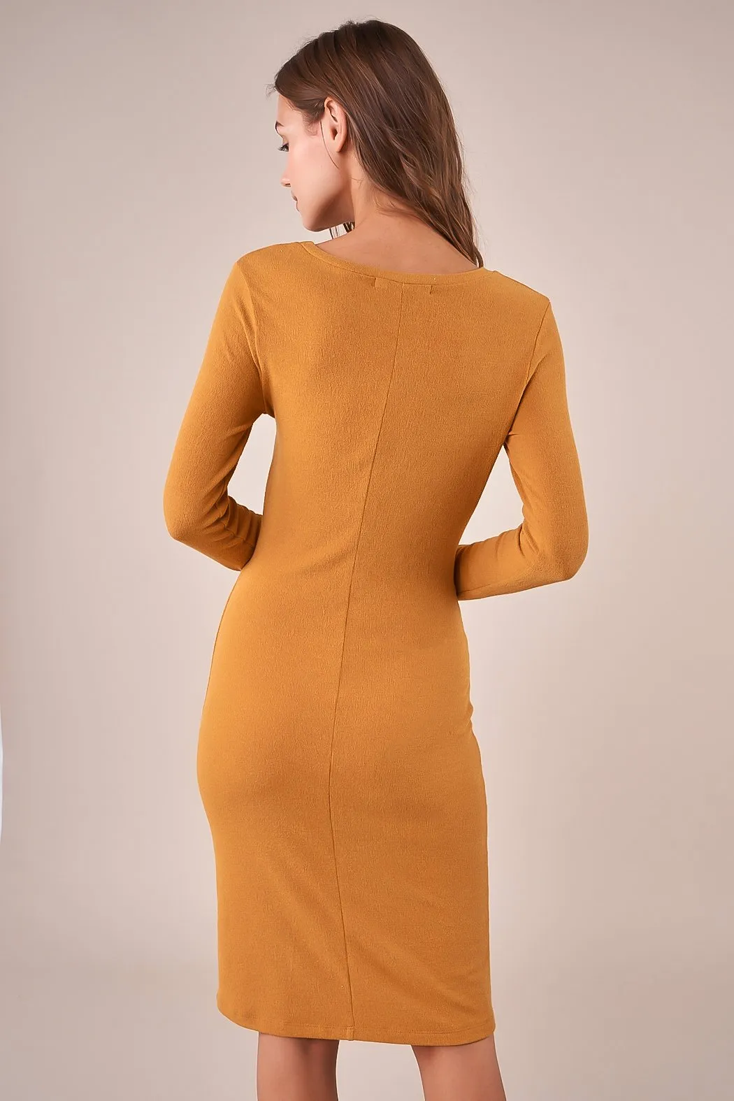Goldie Twist Front Midi Dress