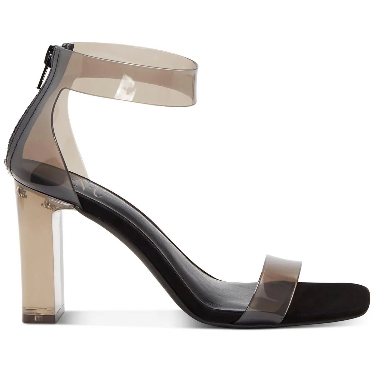 INC Womens Makenna Ankle Strap Vinyl Heel Sandals