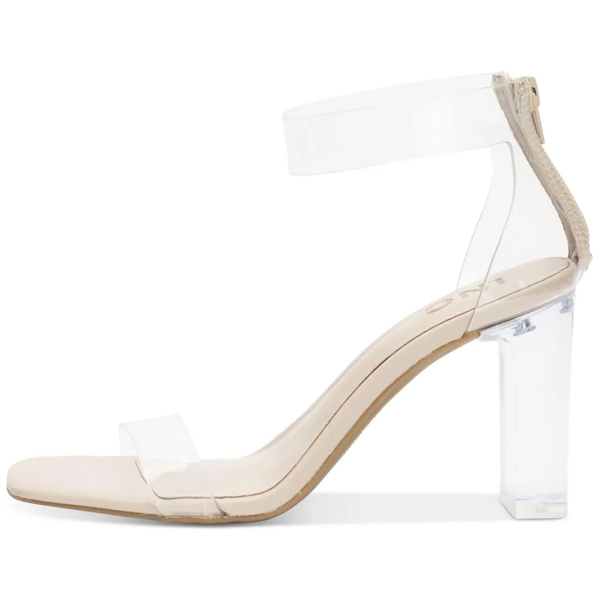 INC Womens Makenna Ankle Strap Vinyl Heel Sandals