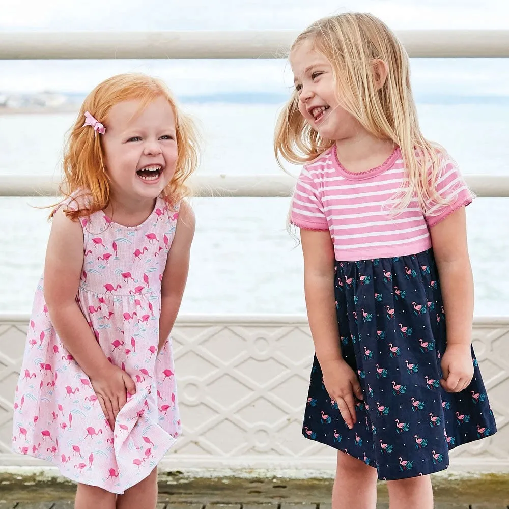 Jojo Maman Bebe Girls' Flamingo Summer Dress