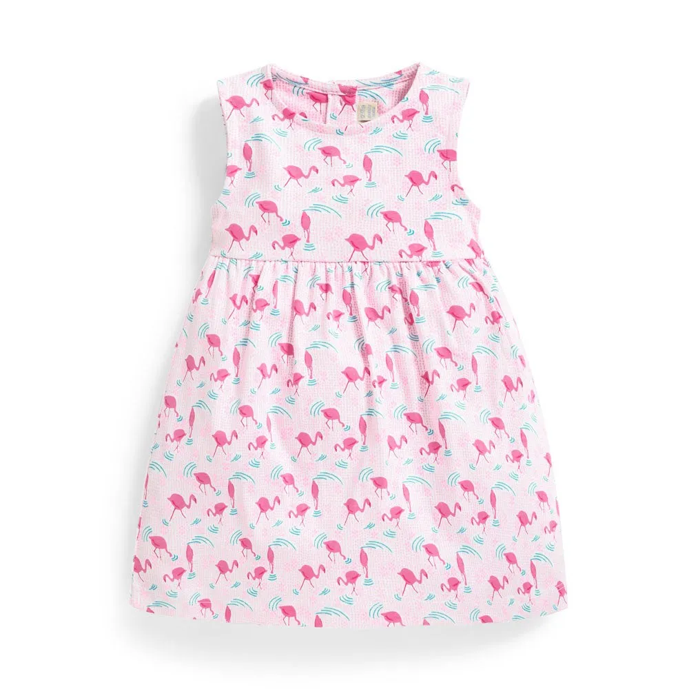 Jojo Maman Bebe Girls' Flamingo Summer Dress
