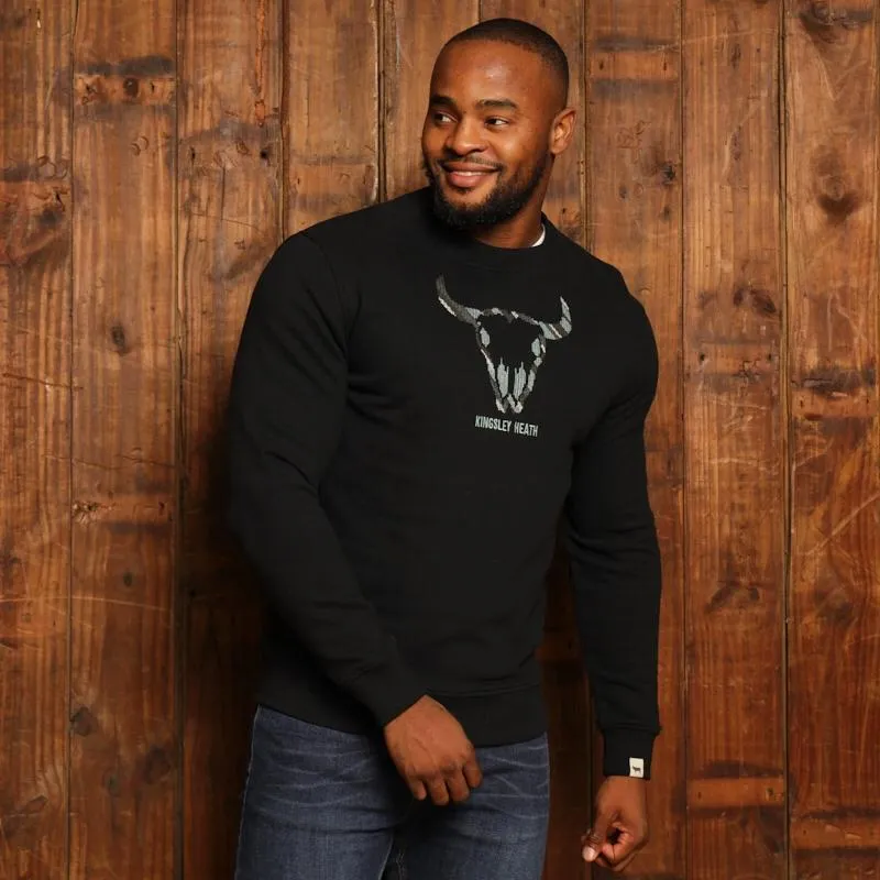 Kingsley Camo Skull Pullover Sweatshirt - Mamba