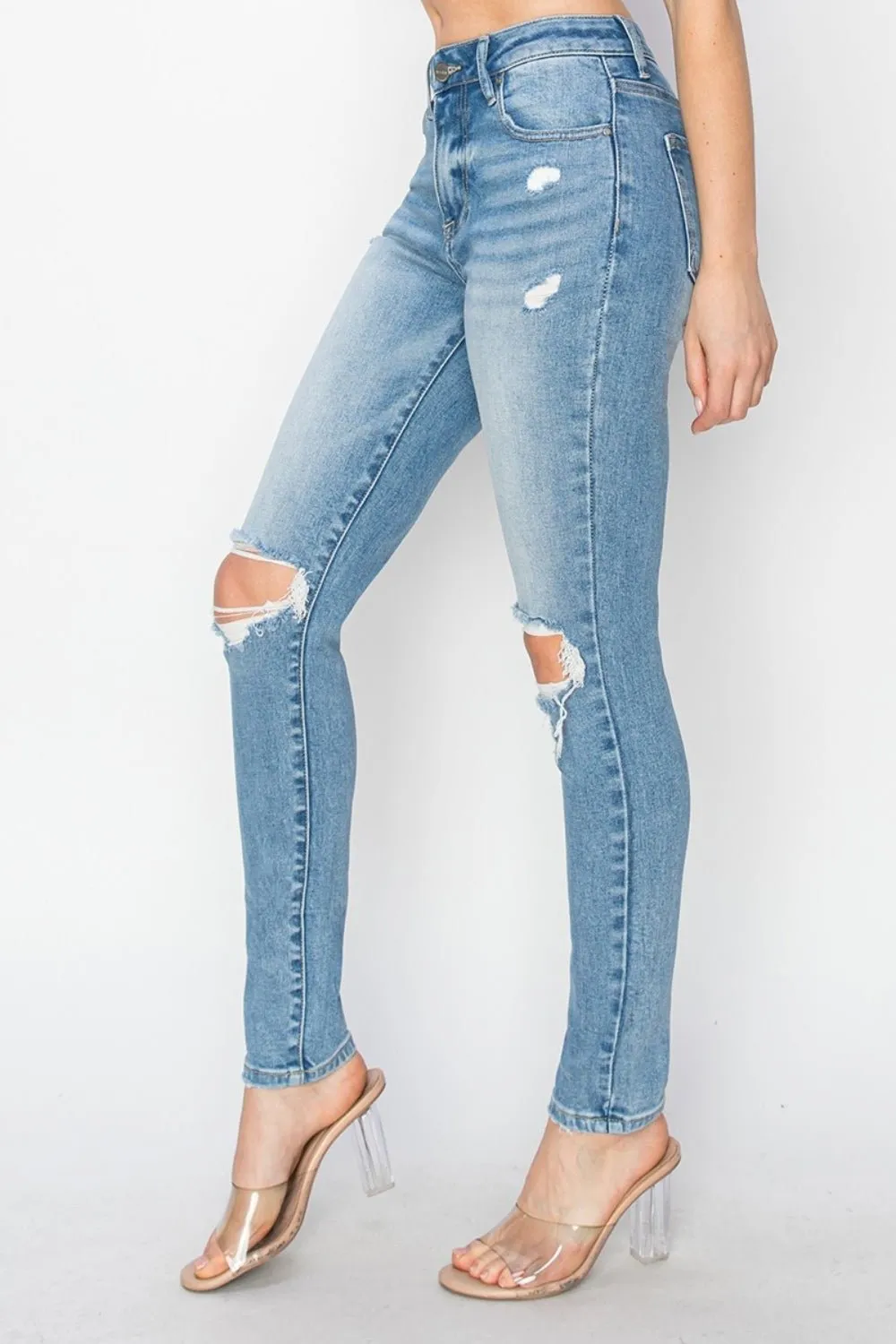 Knee Distressed Skinny Jeans