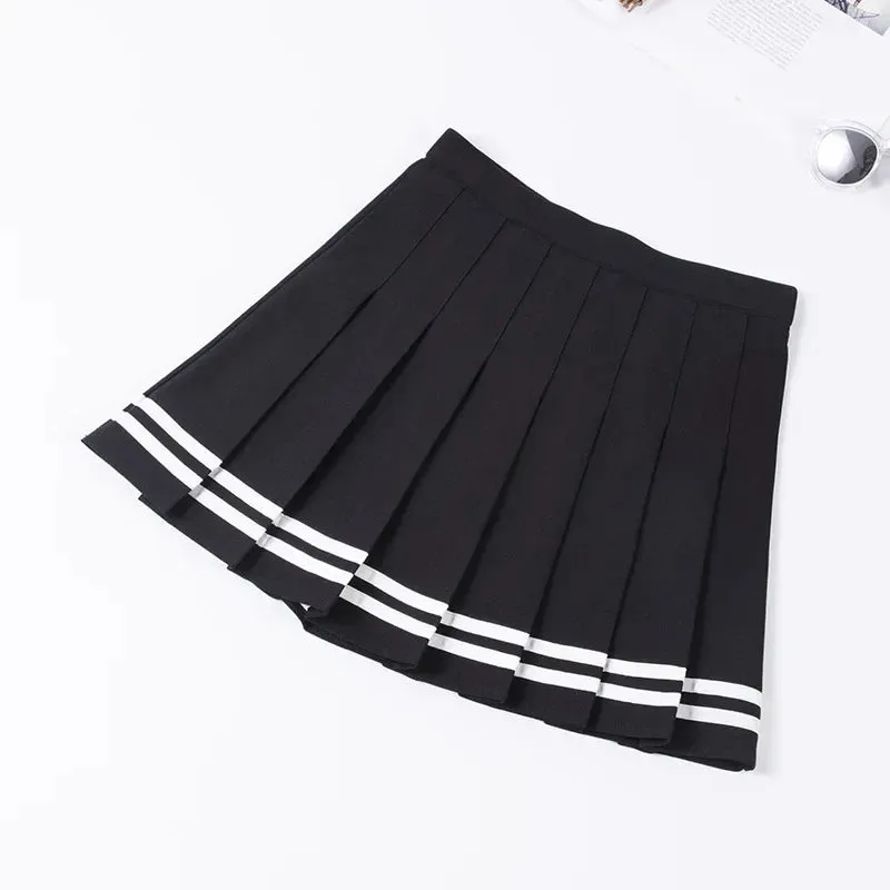 Korean Style Sexy Skirt Pleated Tennis Mini Harajuku Skirt