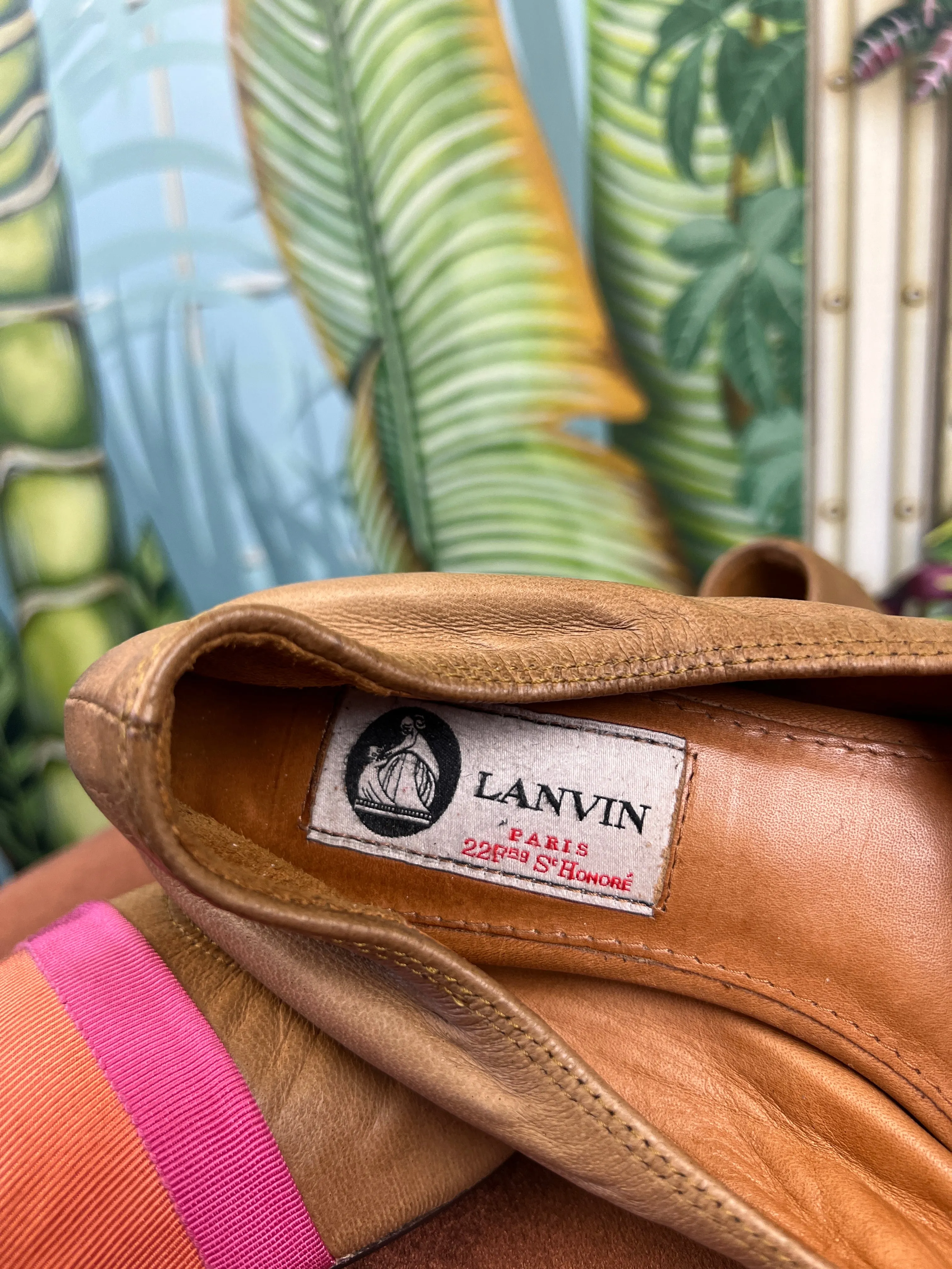 Lanvin ballerina brown/pink