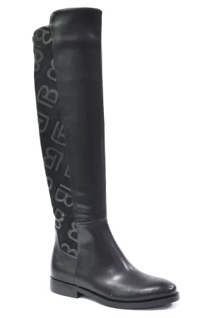 LAURA BIAGOTTI KNEE HIGH BOOT WITH MONOCHROME IN BLACK