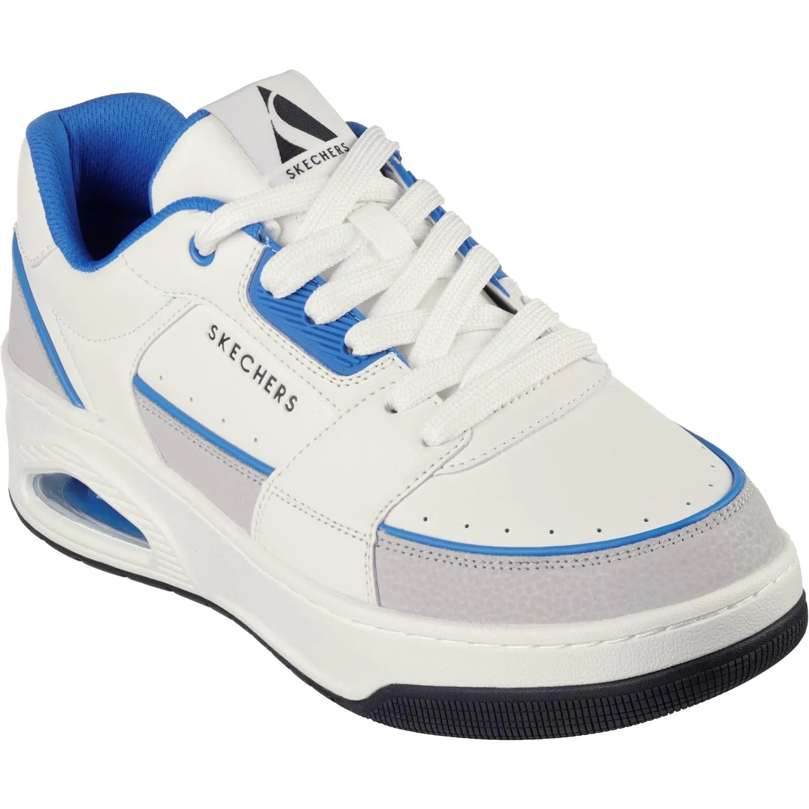 Men's Wide Fit Skechers 183140 Uno Court Trainers