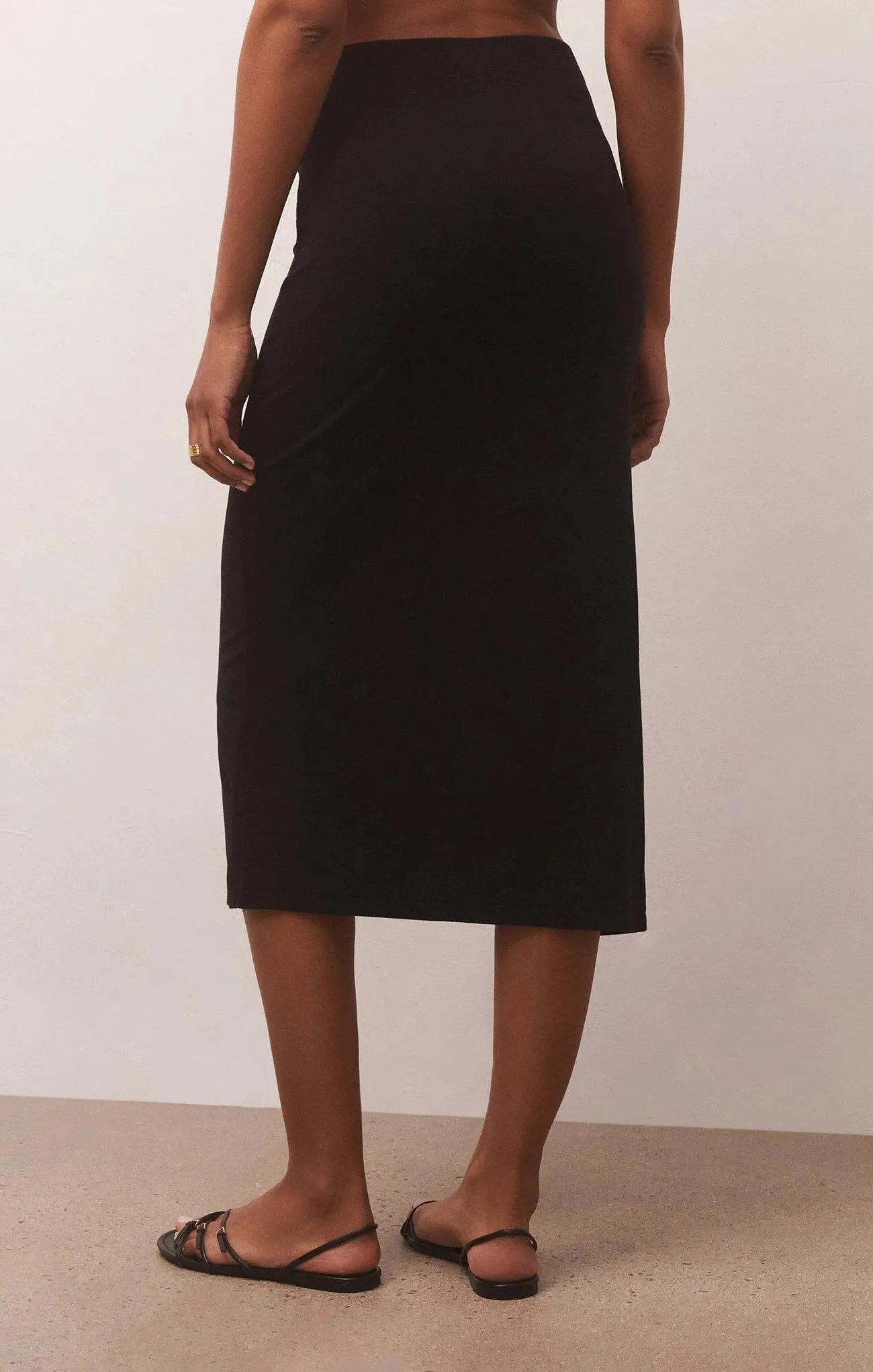 Midi Skirt with Side Slit