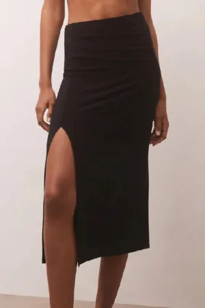 Midi Skirt with Side Slit