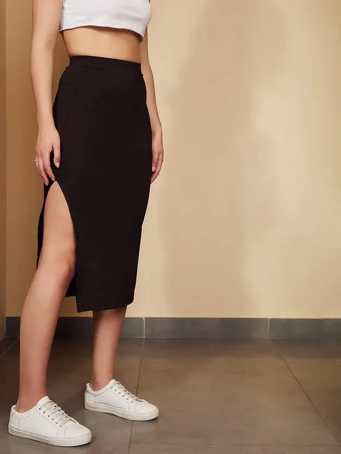 Midi Skirt with Side Slit