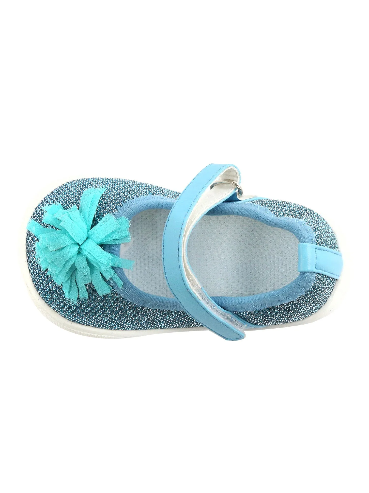 Mooshu Trainers Girls Blue Freeman Squeaky Mary Jane Shoes 3 Baby-9 Toddler