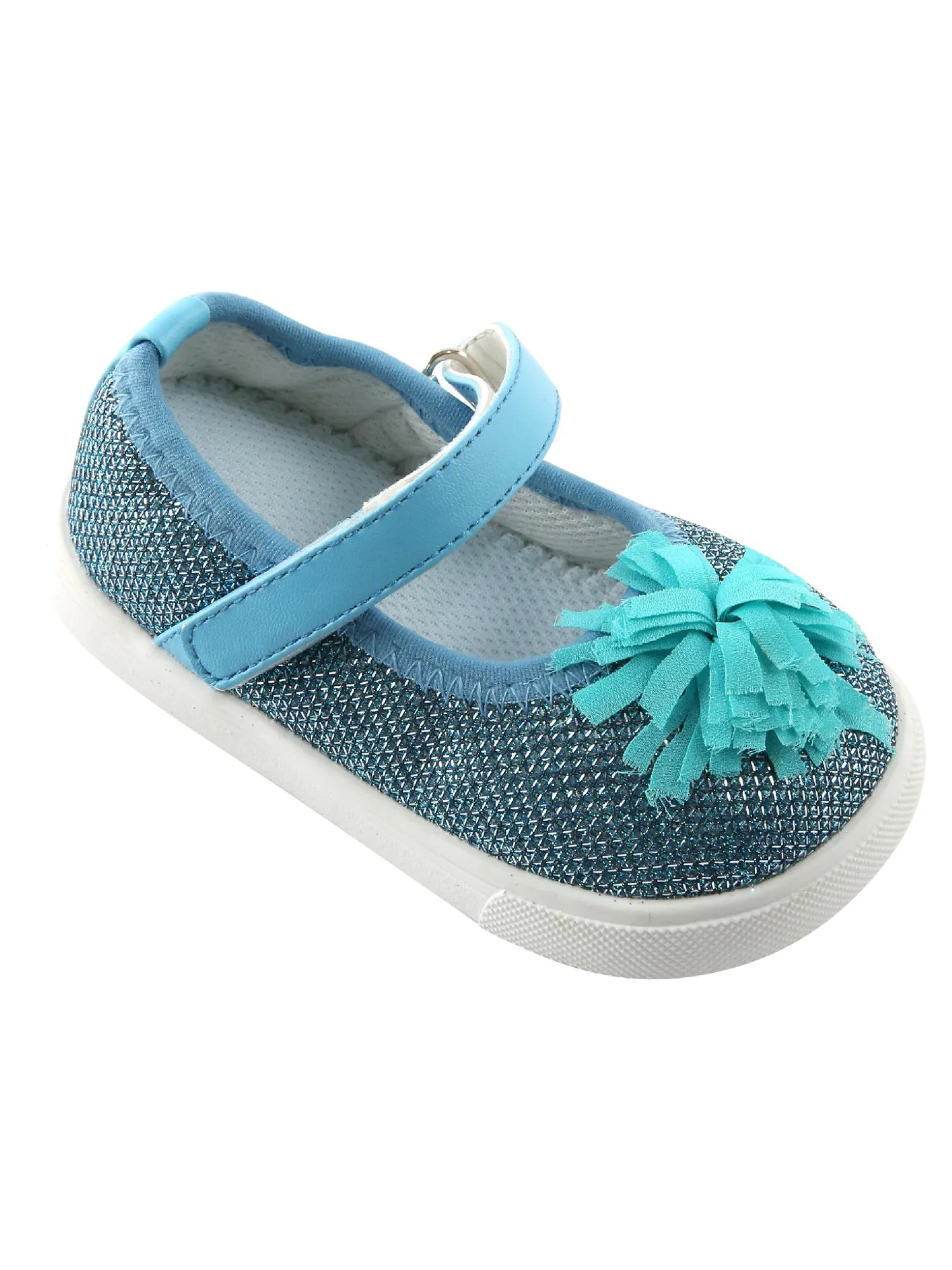 Mooshu Trainers Girls Blue Freeman Squeaky Mary Jane Shoes 3 Baby-9 Toddler