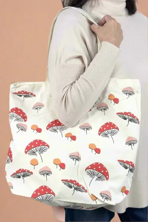 Mushroom Print Tote