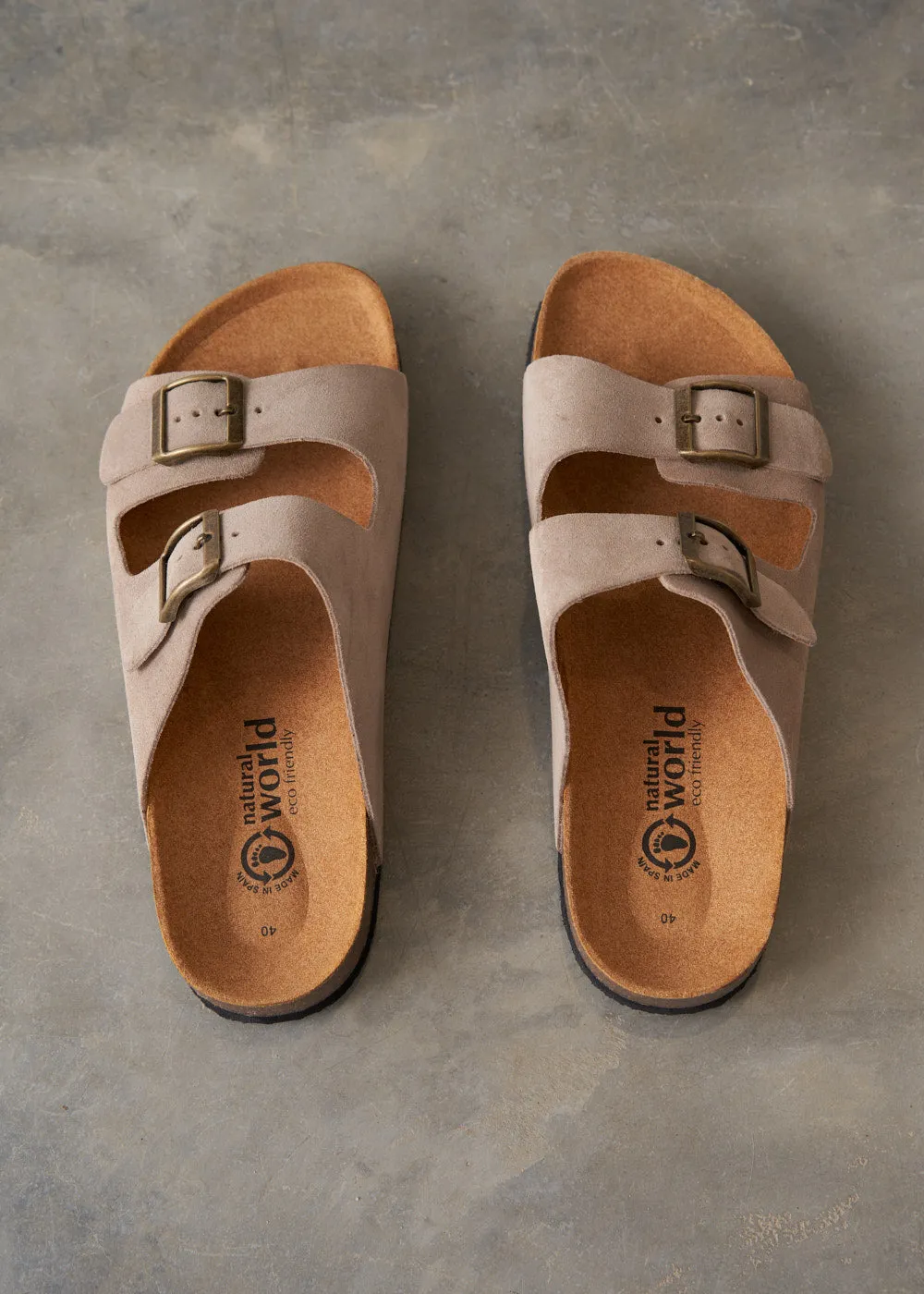 NOVA SUEDE SANDAL - TAUPE